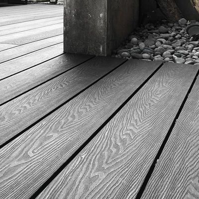 Giá tốt. Ban công WPC 3D Board Hollow Profile gỗ nhựa Composite Decking Nhà sản xuất trực tuyến