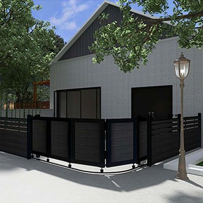 Giá tốt. Composite WPC Gate Panel Cladding Outdoor Waterproof Friendly trực tuyến