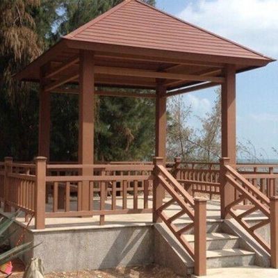 Giá tốt. Phòng chống tia cực tím WPC Gazebo Rotproof Outdoor WPC Pavilion hạng nhẹ trực tuyến