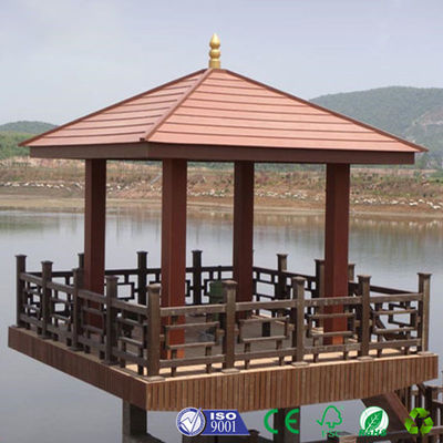 Giá tốt. Ưu tiên WPC Gazebo chống tia UV ngoài trời gỗ Gazebo màu nâu trực tuyến