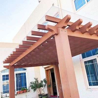 Giá tốt. Pergola WPC tùy chỉnh chống nước Pergola gỗ hiện đại Bảo trì thấp trực tuyến