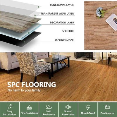 Giá tốt. Matte Luxury SPC sàn chống âm đá nhựa sàn tổng hợp trực tuyến